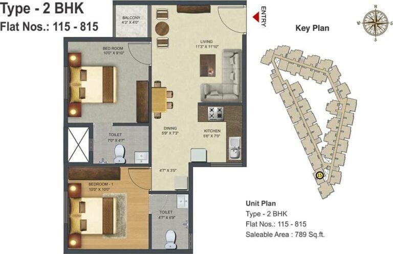 2 BHK - 789 - Sowparnika Pranathi