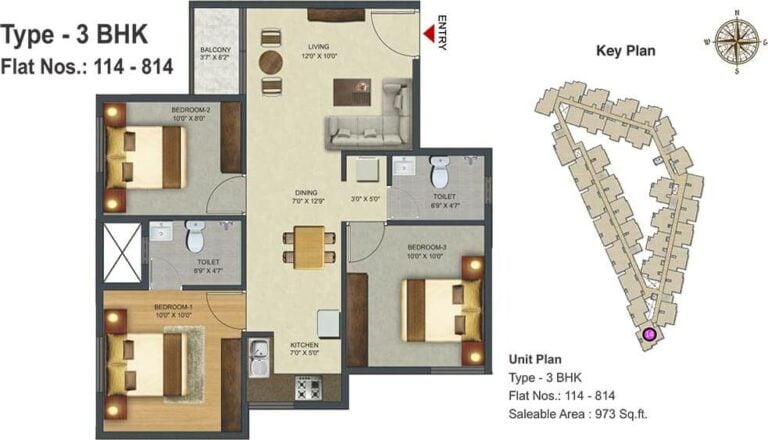 3 BHK - 973 - Sowparnika Pranathi