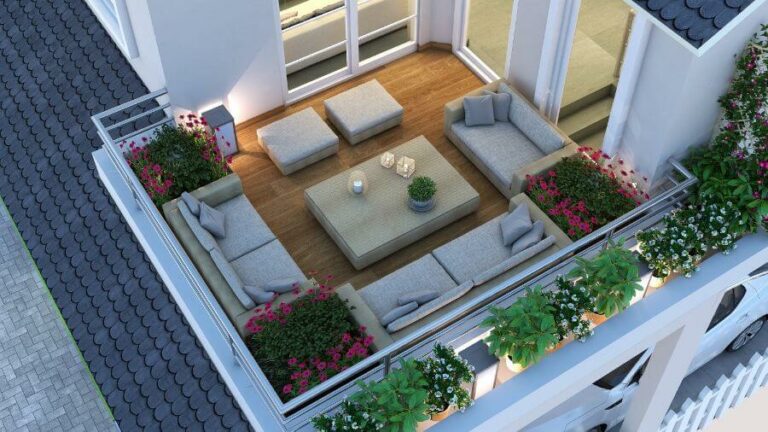 Prime Beverly Woods Villas Deck View