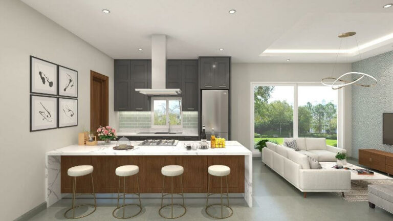 Prime Beverly Woods Villas Kitchen Family Room