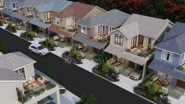 Prime Beverly Woods Villas Villas Row View
