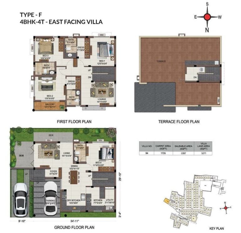 4 BHK - 2287 - Casagrand Grandio Navalur