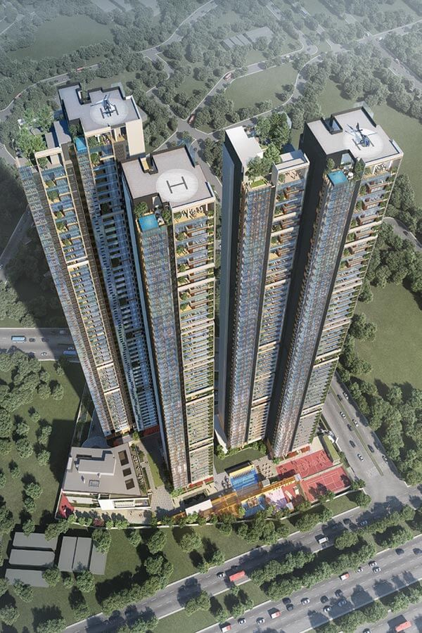 Aerial View - SAS Crown Kokapet