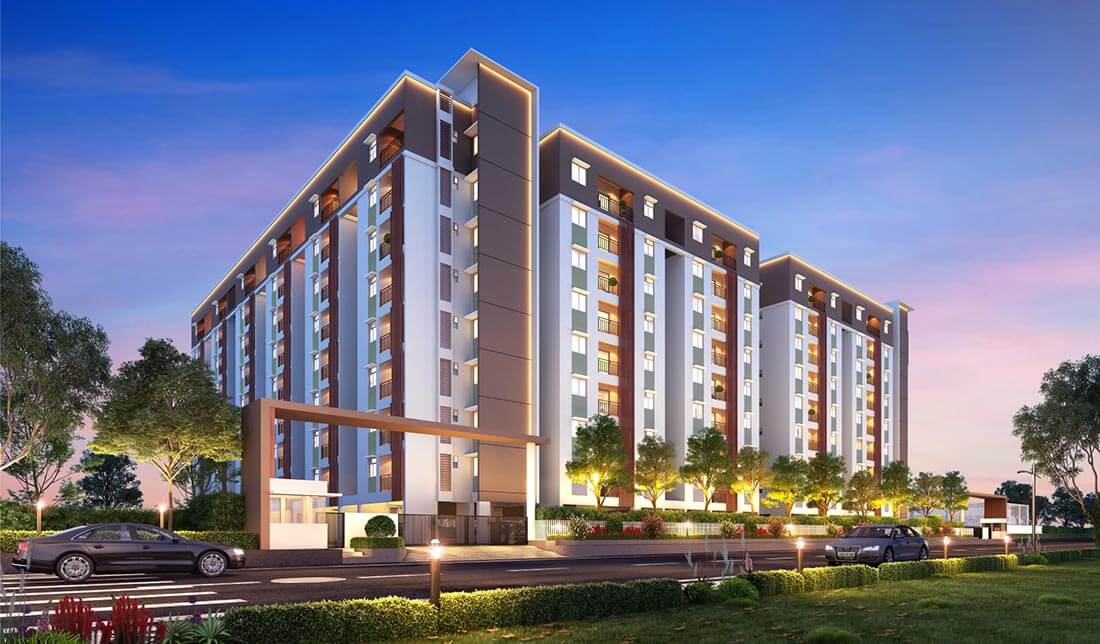Main Elevation - TVS Emerald Atrium At Green Acres