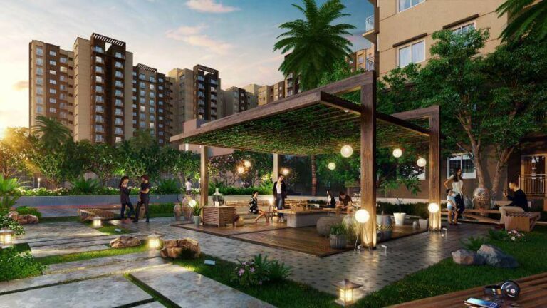 Pergola Seating Area - Shriram WYT FIELD Budigere