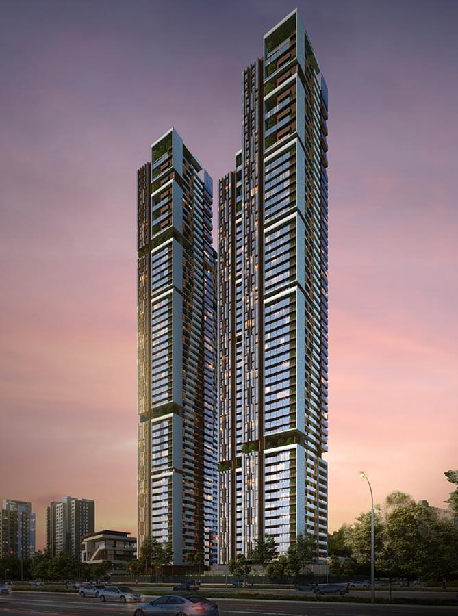 View From Ring Road - SAS Crown Kokapet
