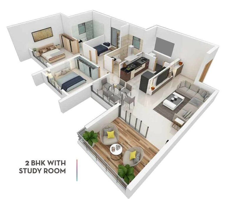 2.5 BHK Kolte Patil Life Republic ITowers