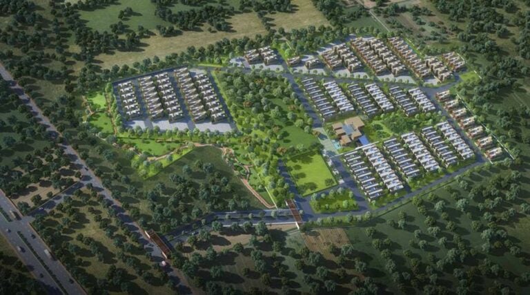 Aerial View - Svamitva Terravana Villas
