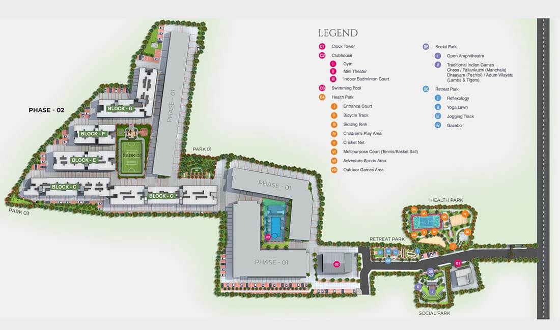 Master Plan - Smart Homes TVS Emerald Green Enclave