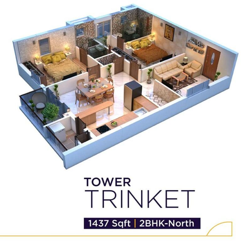 1437 2BHK - Vaishnavi Houdini Hyderabad