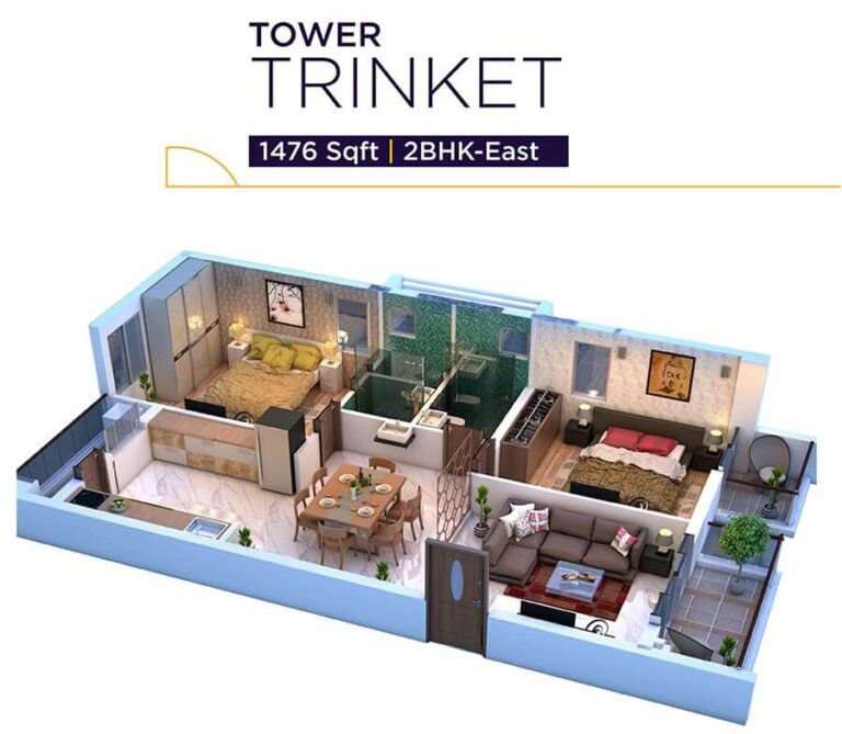 1476 2BHK - Vaishnavi Houdini Hyderabad