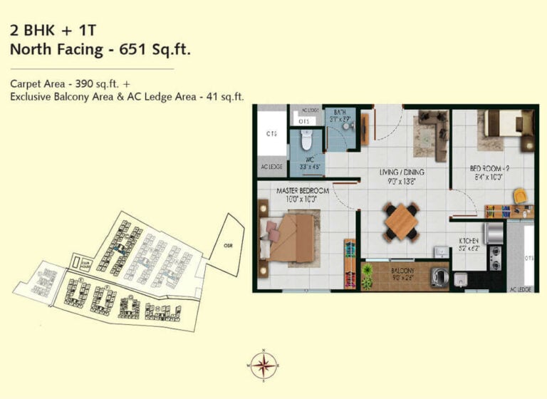 2 BHK 651 - Urbanrise Codename Chennai's Best Manhattan Condos