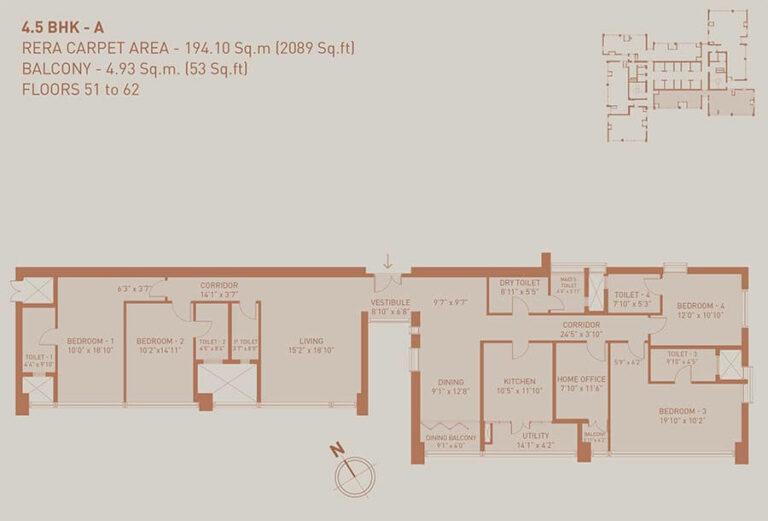 2089 4.5BHK A - Birla Niyaara Worli