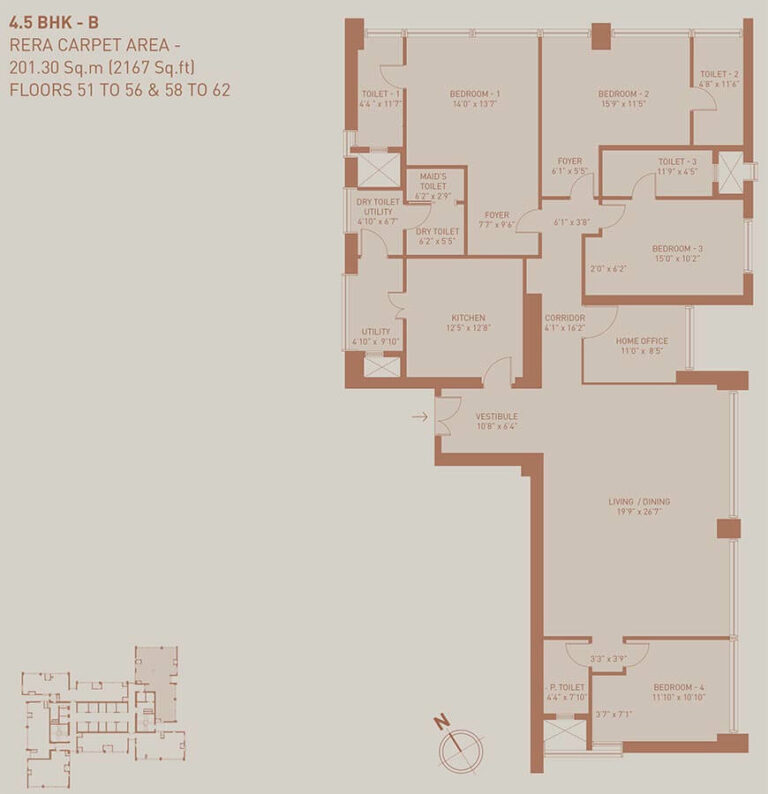 2167 4.5BHK D - Birla Niyaara Worli