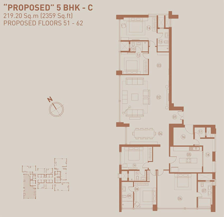2359 5BHK C - Birla Niyaara Worli