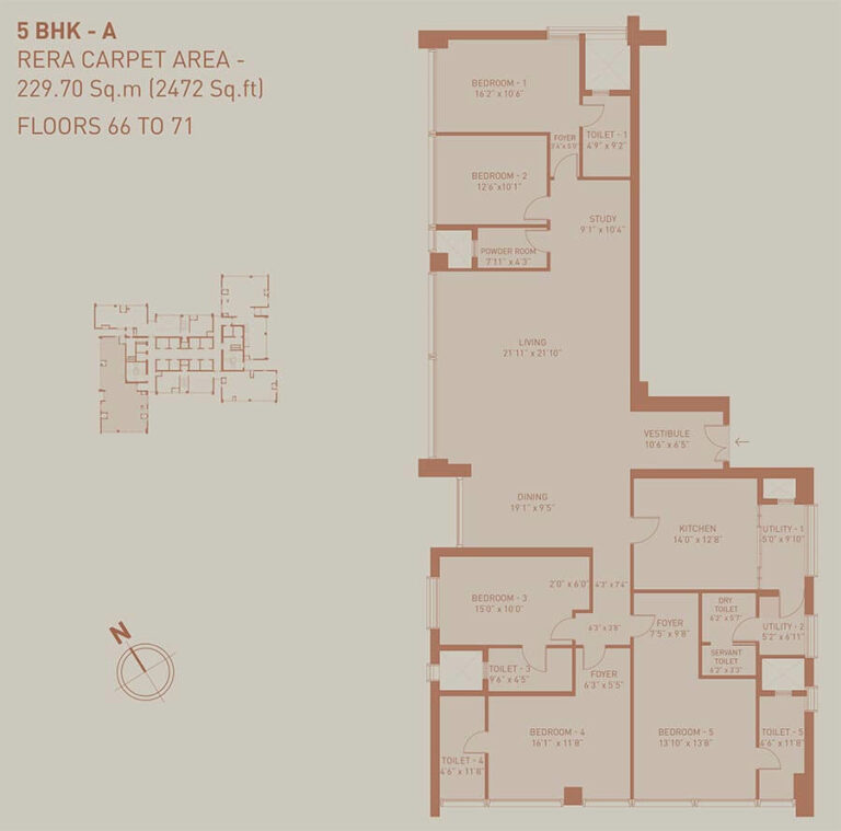 2472 5BHK A - Birla Niyaara Worli