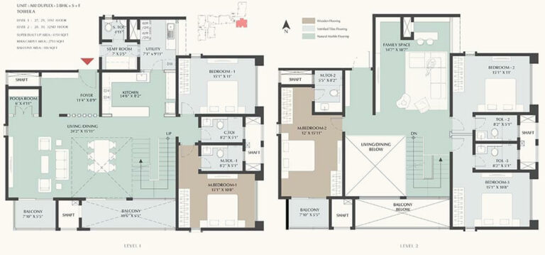 4194 5BHK+S+F Duplex - DNR Highline