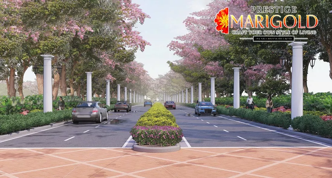 Main Elevation - Prestige Marigold Plots