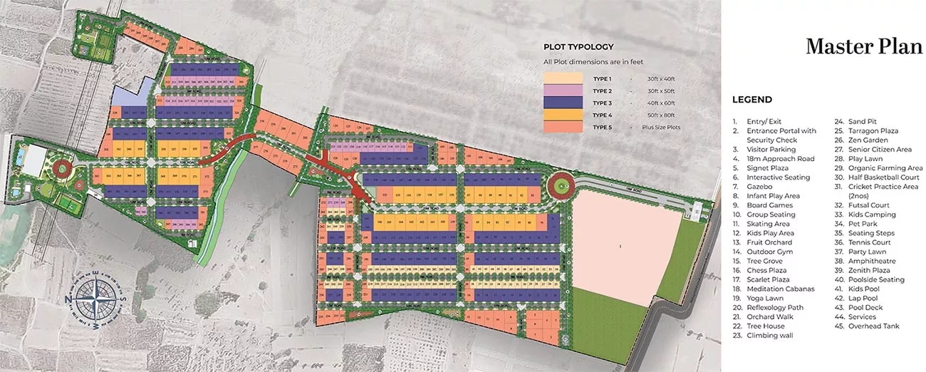 Master Plan - Prestige Marigold Plots