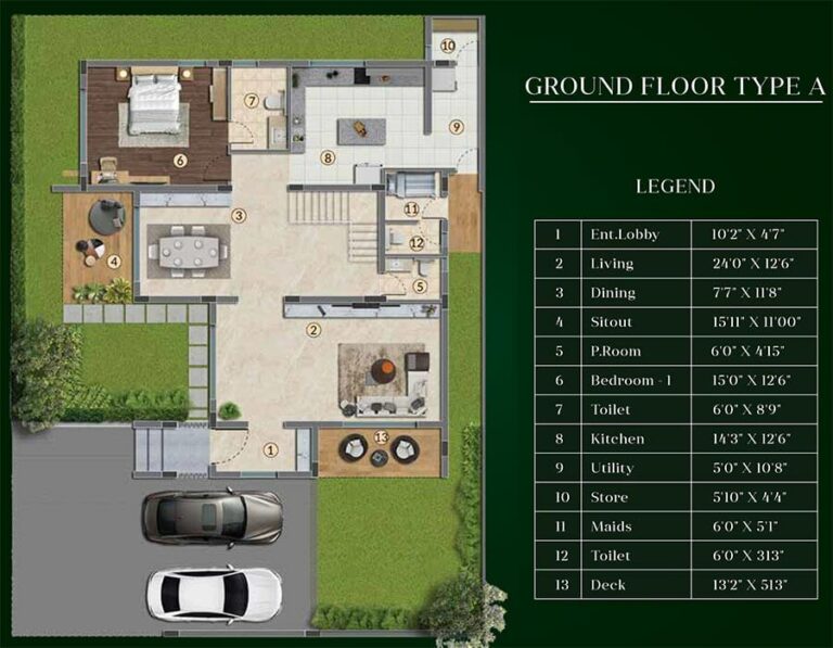 Villa A Ground - Purva Sparkling Springs