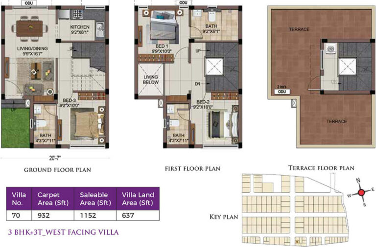 3BHK+3T West - CasaGrand Luxeria Villas