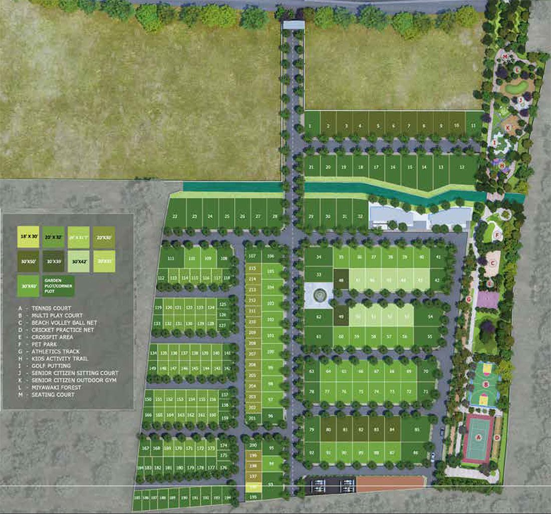 Layout Plan - Purva South Bay Plots Kelambakkam