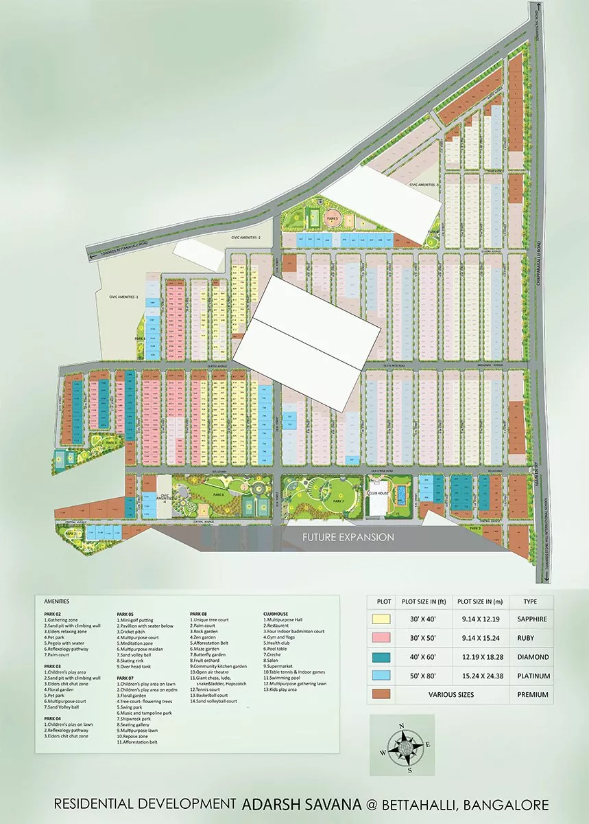 Master Plan Main - Adarsh Savana Plots