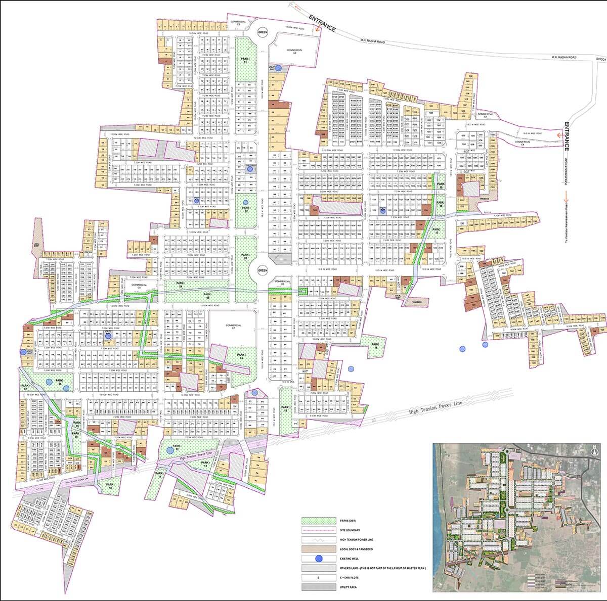 Master Plan New - DLF Parc Estate Plots Siruseri