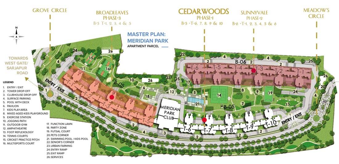 Master Plan - Prestige Meridian Park Prestige City