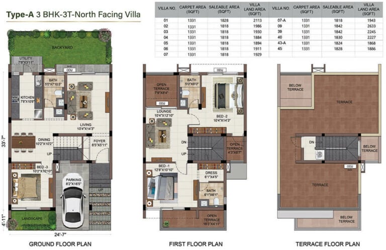 3BHK+3T TypeA - CasaGrand Amberly