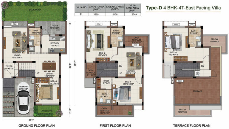 4BHK+4T TypeD - CasaGrand Amberly