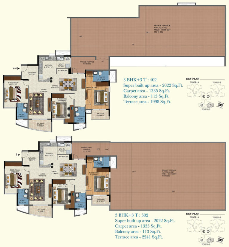 2022 3BHK+3T - Salarpuria Sattva Aqua Vista