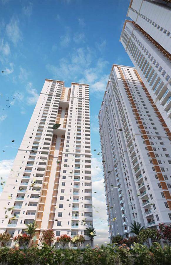 3 Towers View - Mahaveer Crystal Garden