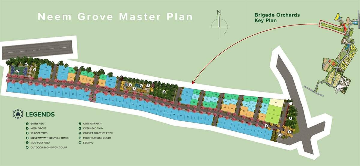 Master Plan - Brigade Neem Grove At Brigade Orchards