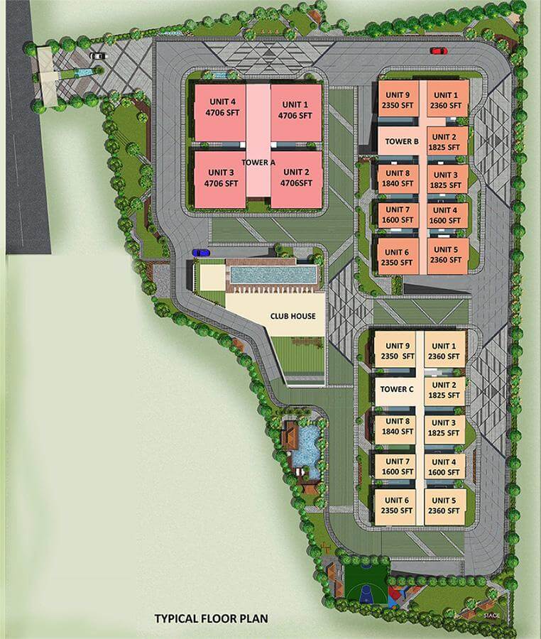 Master Plan - Mahaveer Crystal Garden