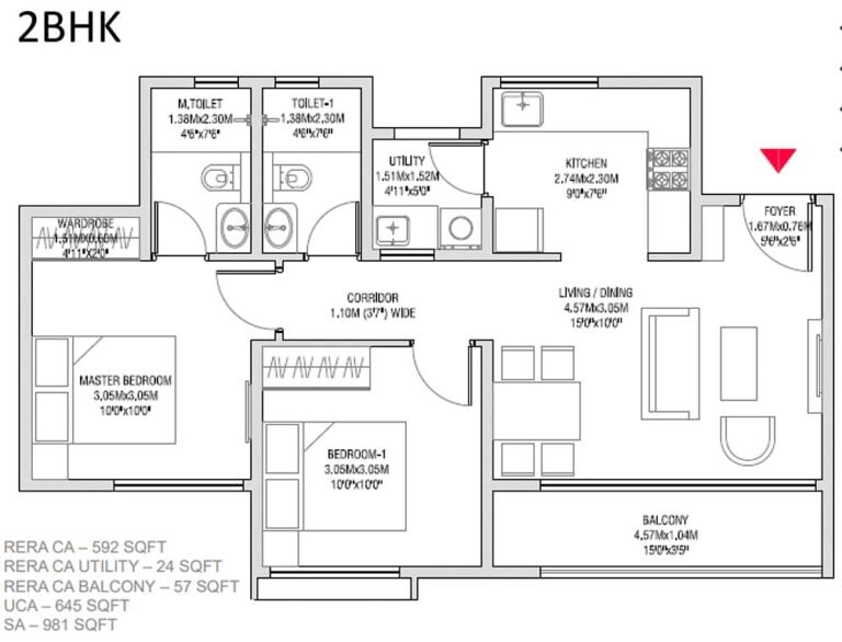 2 BHK - Godrej Splendour