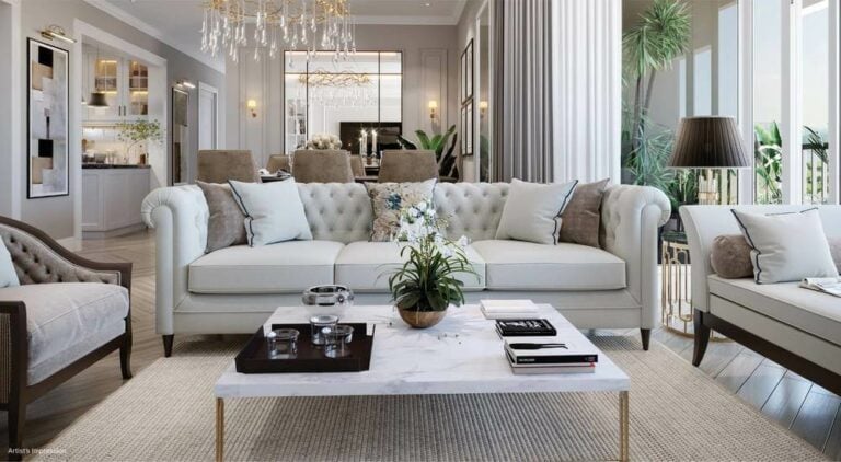 Living-Room - Sobha Royal Crest