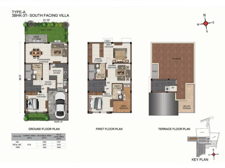 TypeA 3BHK3T - CasaGrand Platinum