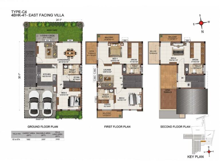 TypeC4 4BHK4T - CasaGrand Platinum