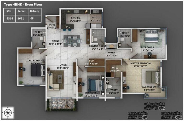 2314 4BHK - Keya Homes Around The Life