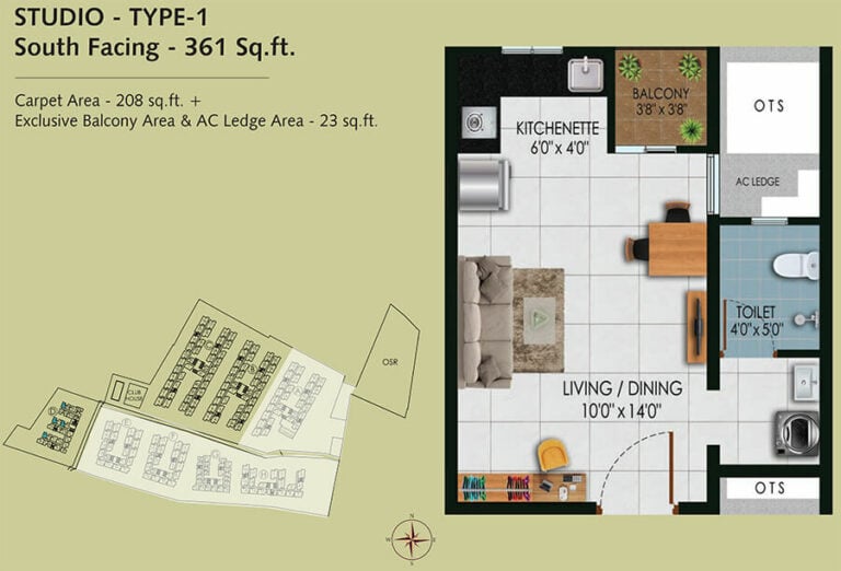 361 Studio-1 - Urbanrise Revolution One Padur