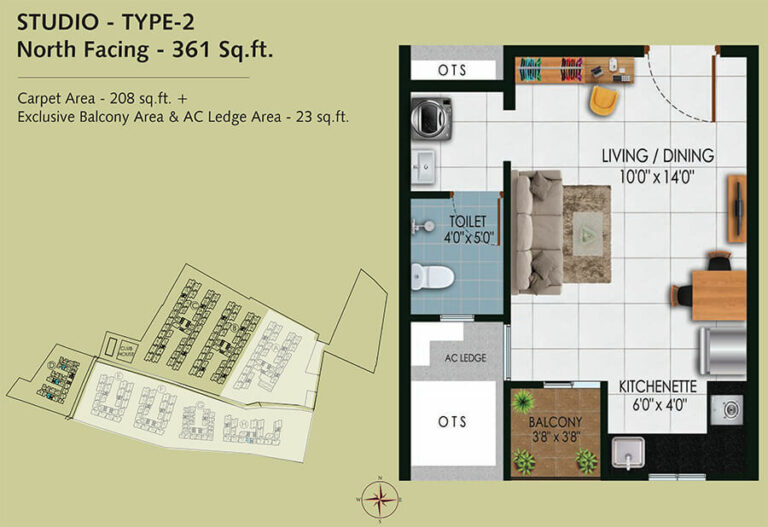 361 Studio-2 - Urbanrise Revolution One Padur