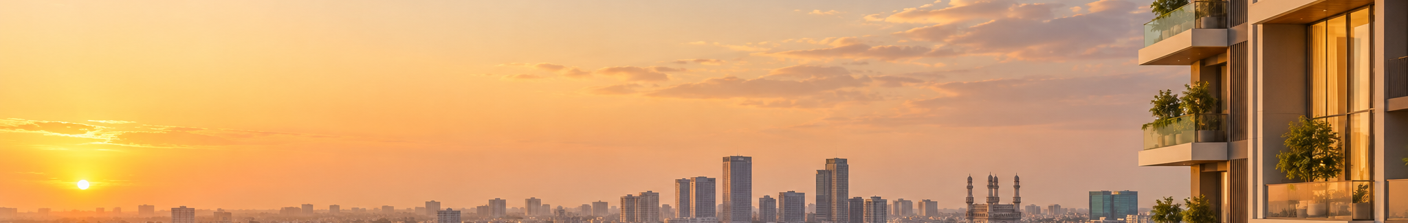 Hyderabad residential skyline
