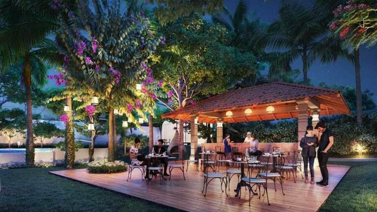 Outdoor Restaurant - Mahindra Eden Phase 2
