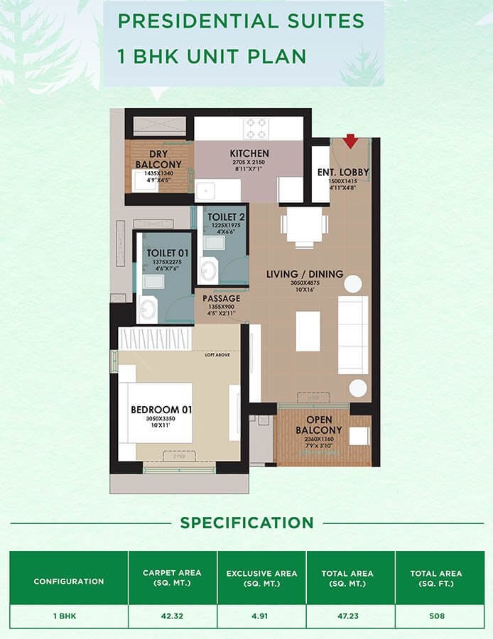 1BHK - Godrej Woodsville Hinjewadi