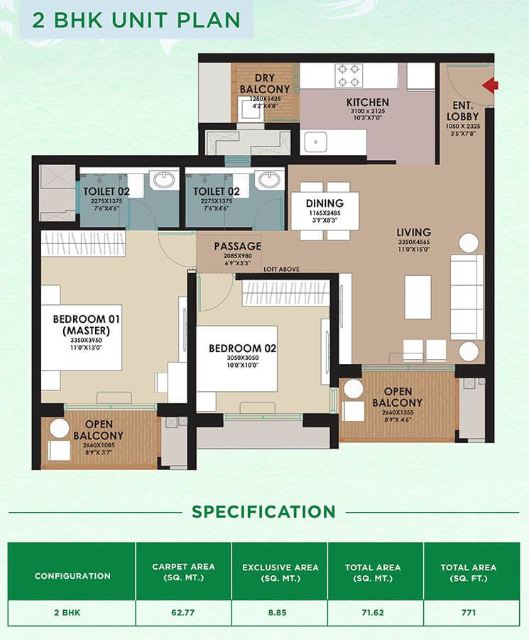 2BHK - Godrej Woodsville Hinjewadi