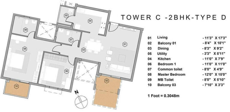 2BHK TYPED - Purva Park Hill