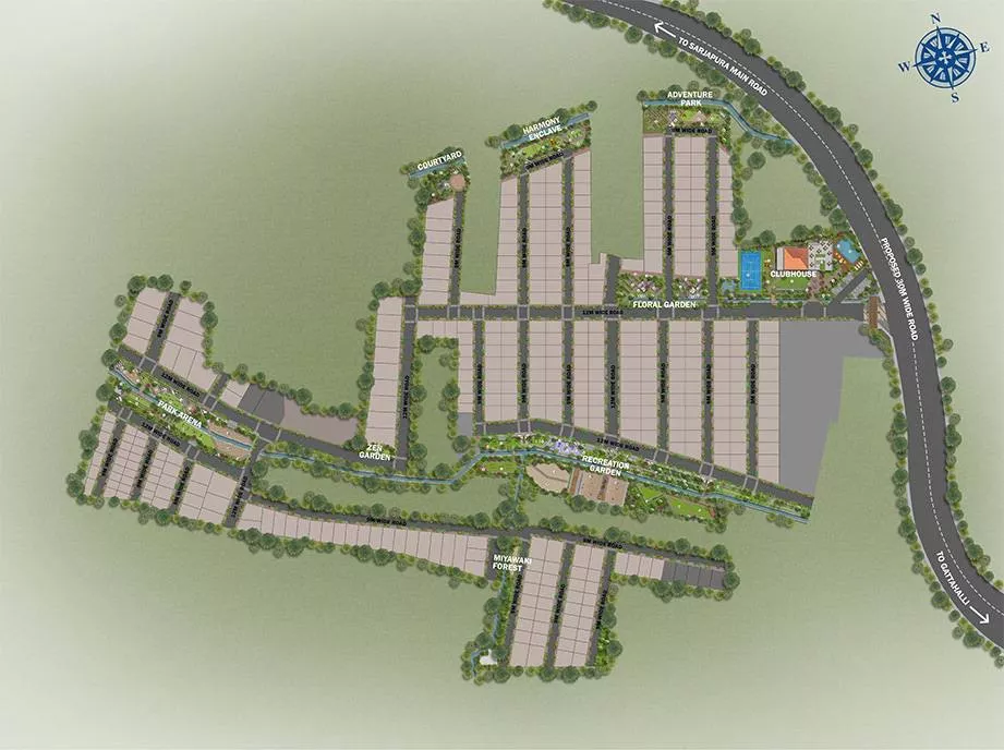 Master Plan - Adarsh Garden Estate Plots