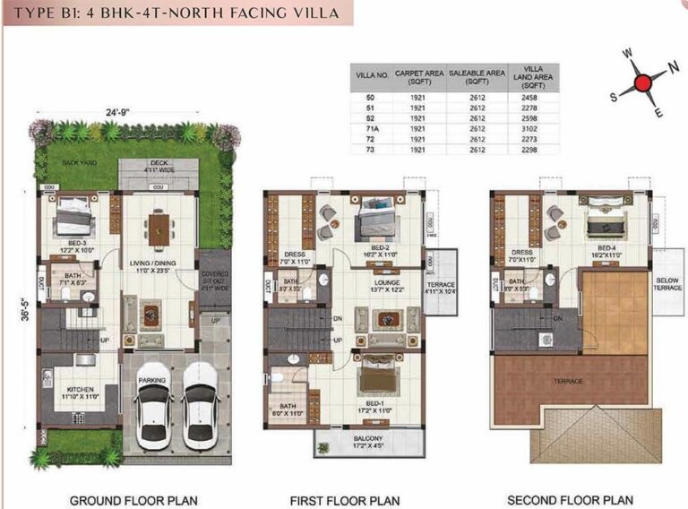 4BHK+4T North B1 - Casagrand Tranquil Villas