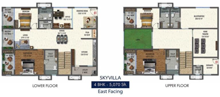 5070 4BHK Skyvilla - Vasavi Skyla